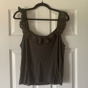 American Eagle Outfitters Ruffle Tank Top